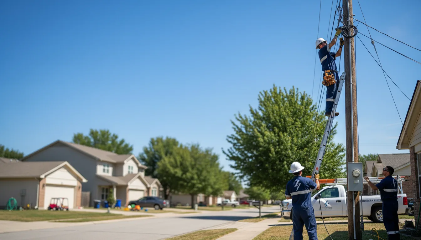 Residential electrician providing installation services in Sublimity, OR